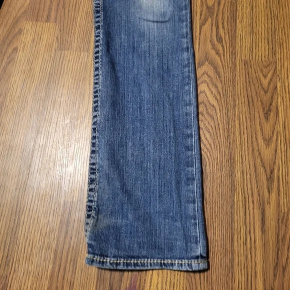 True Religion Women’s Straight Blue Jeans USA Made 29 Designer Denim L32 C96 - Picture 3 of 10